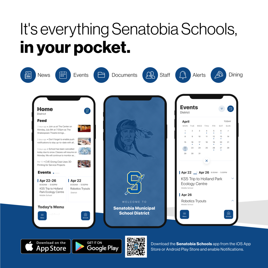 Senatobia Schools App - News, Events, Documents, Staff, Alerts, Dining