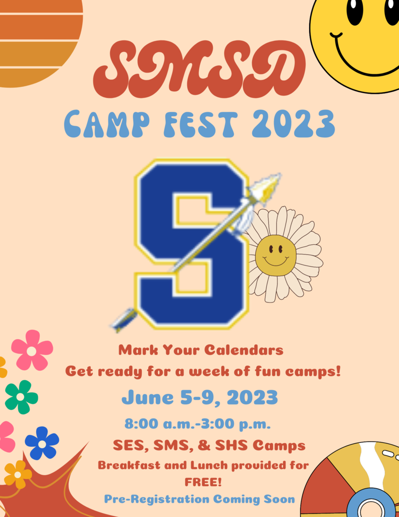 SMSD Camp Fest 2023: June 5-9, 2023