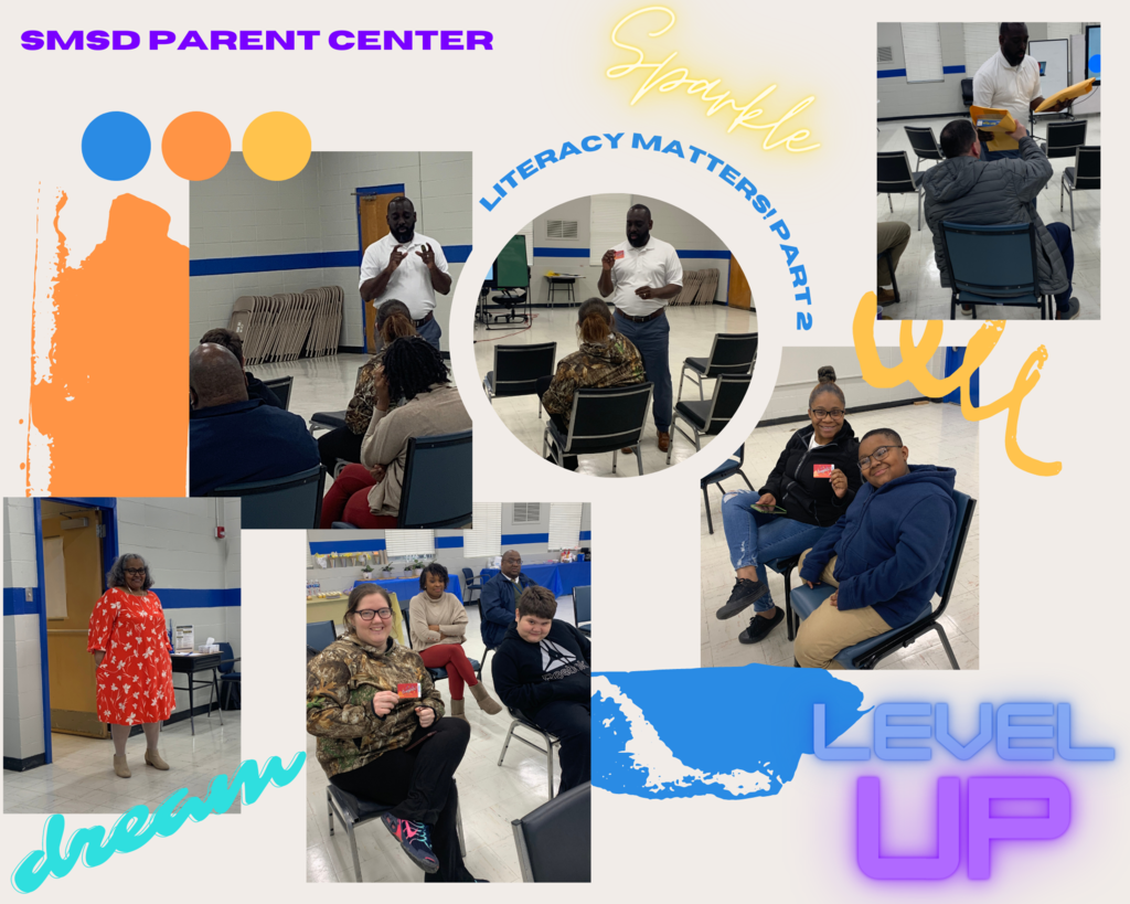 SMSD Parent Engagement Session: Mr. Benjamin Torrey provided Take-Home Kits and discussed multiple ways parents can assist their child. We know and believe that Literacy Matters!