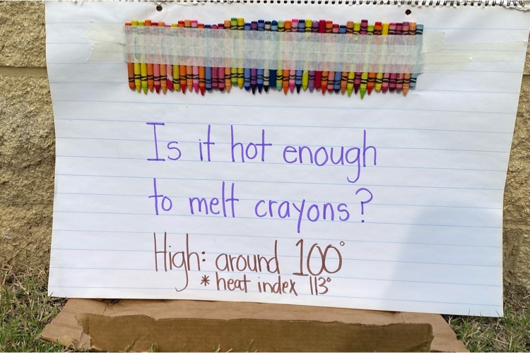 Is it hot enough to melt Crayons? 